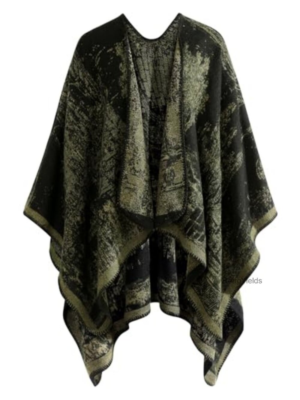 Womens Soft Knit Pashmina Shawl Wrap Poncho Cape One Size Warm